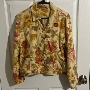 Yellow floral jacket